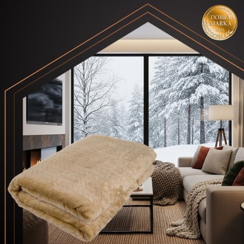 Mata- koc elektryczny 180x130cm beżowy Ruhhy 26224