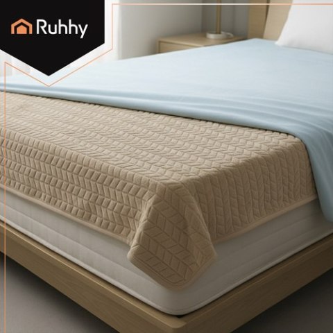 Mata- koc elektryczny 180x130cm beżowy Ruhhy 26224