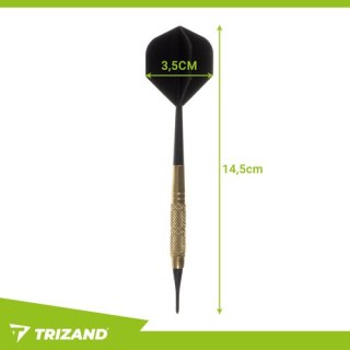 Rzutki dart zestaw 12szt + groty Trizand 26100
