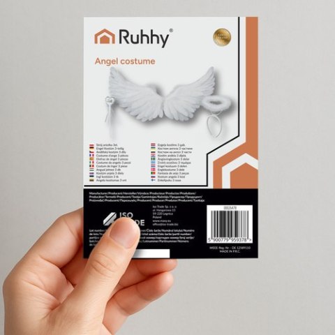 Skrzydła anioła - dekoracja 3el. Ruhhy 26478