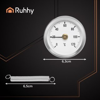 Termometr tarczowy Ruhhy 26557