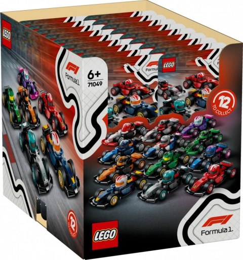 Klocki minifigures 71049 kolekcjonerski bolid f1 (display 36 sztuk)