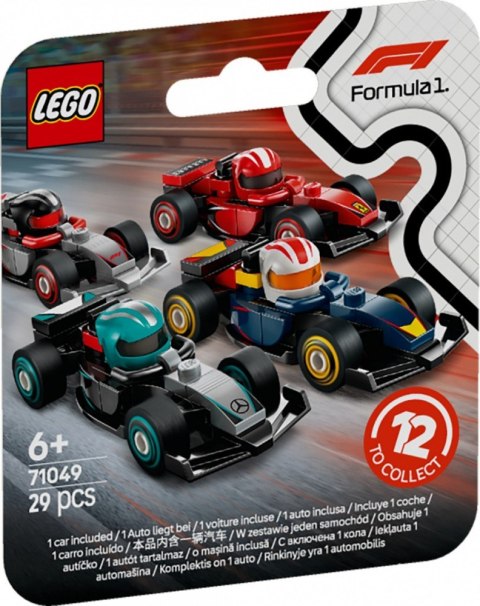 Klocki minifigures 71049 kolekcjonerski bolid f1 (display 36 sztuk)