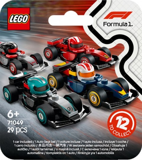 Klocki minifigures 71049 kolekcjonerski bolid f1 (display 36 sztuk)