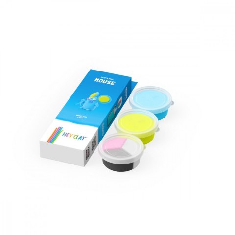 Masa plastyczna hey clay figurka puchate zwierzaki, mysz