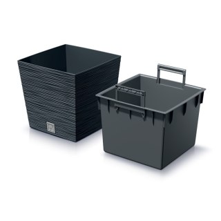 Doniczka FURU SQUARE LOW DFS300 - antracytowy