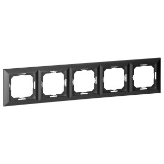 Ramka pieciokrotna Pearl, Ra-5P, antracyt