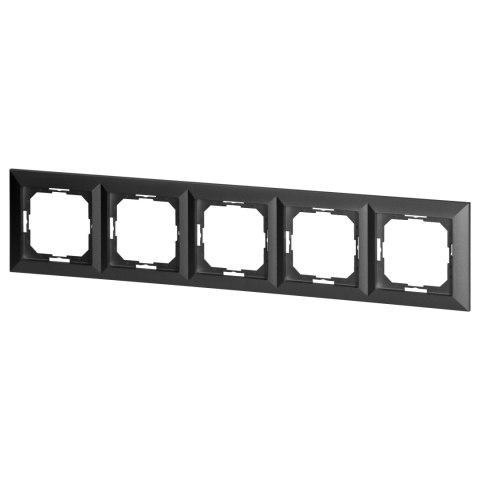 Ramka pieciokrotna Pearl, Ra-5P, antracyt