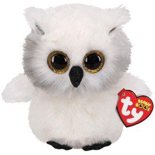 Maskotka ty beanie boos - sowa austin 15 cm biała
