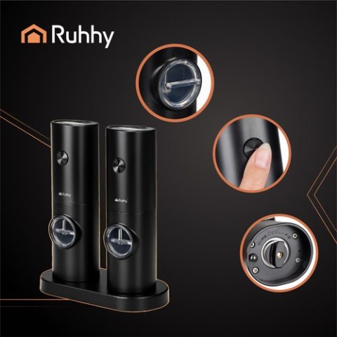 Młynek elektryczny - 2 szt. Ruhhy 25558