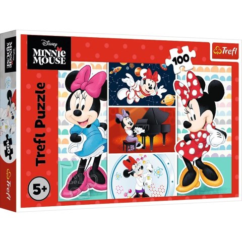 Puzzle - 100 - Zabawna Minnie - Disney - Trefl 16517 Puzzle - 100 - Zabawna Minnie - Disney - Trefl 16517