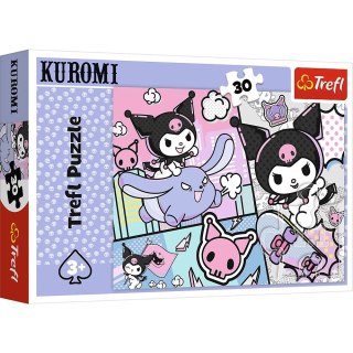Puzzle - 30 - Zabawy z Kuromi - Hello Kitty - Trefl 18325
