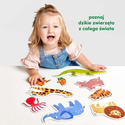 Puzzle progresywne - dzikie zwierzątka