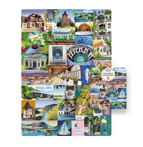 Puzzle puzzlove polskie uzdrowiska 500 elementów Puzzle puzzlove polskie uzdrowiska 500 elementów