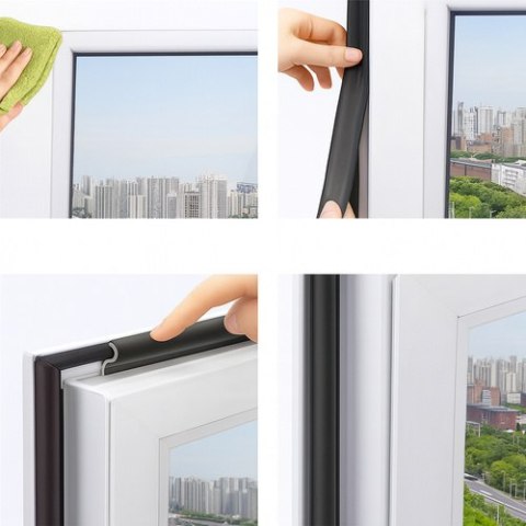 Uszczelka antyprzeciągowa czarna Ruhhy 26267