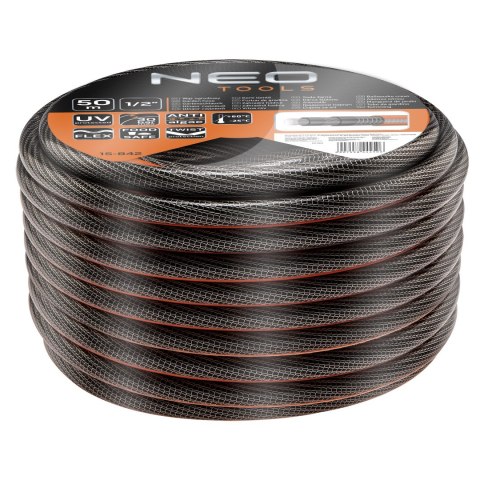 Wąż ogrodowy 1/2" x 50 m, 6-warstwowy NEO PROFESSIONAL Wąż ogrodowy 1/2" x 50 m, 6-warstwowy NEO PROFESSIONAL