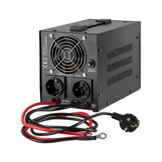 Zasilacz awaryjny KEMOT PROsinus-500 przetwornica z czystym przebiegiem sinusoidalnym i funkcją ładowania 12V 230V 500VA/300W -