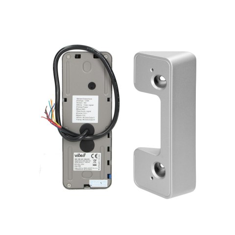 Zestaw wideodomofonowy, bezsłuchawkowy, kolor, LCD 7", menu OSD, sterowanie bramą, z szyfratorem i RFID, czarny, ALCOR