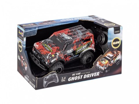 Auto zdalnie sterowane rc car ghost driver - czerwone