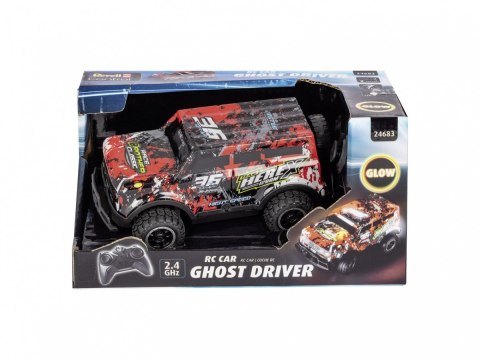 Auto zdalnie sterowane rc car ghost driver - czerwone