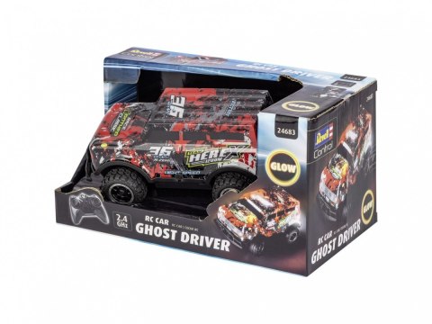 Auto zdalnie sterowane rc car ghost driver - czerwone