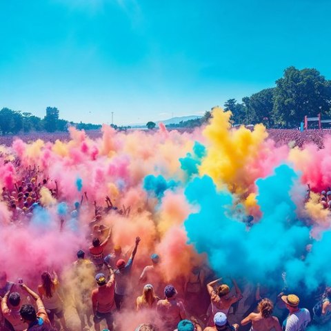 Kolorowy proszek Holi- zestaw 6x100g