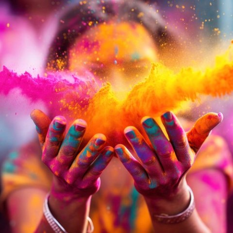 Kolorowy proszek Holi- zestaw 6x100g