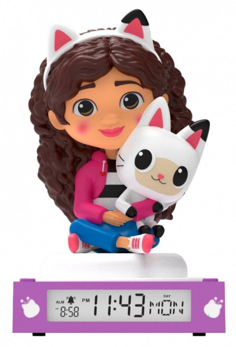 Lampka 3d z budzikiem koci domek gabi Lampka 3d z budzikiem koci domek gabi