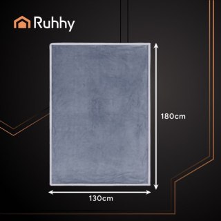 Mata- koc elektryczny 180x130cm szary Ruhhy 26225
