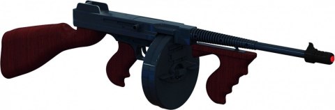 Metalowy pistolet gangsterski 8 naboi (gonher)