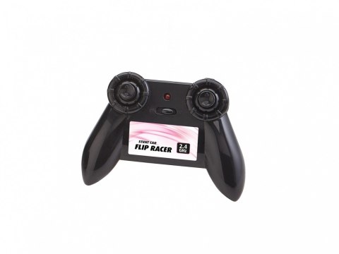 Pojazd zdalnie sterowany rc stunt car flip racer - różowy