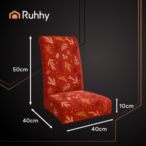 Pokrowce na krzesła 6szt. św. czerwone Ruhhy 26638