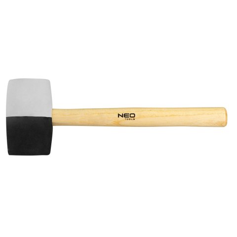 Młotek gumowy 63 mm, 680 g, czarno-biała guma Młotek gumowy 63 mm, 680 g, czarno-biała guma