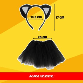 Strój kotka - czarny 4el. Kruzzel 26518
