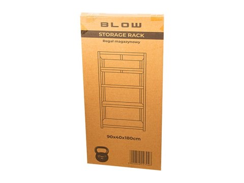 69-100# Regał magazynowy 90x40x180cm blow