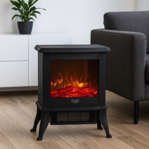 AD 7754 Kominek elektryczny | 2 poziomy grzania: 1000w / 1800w | efekt 3d płomienia | termostat