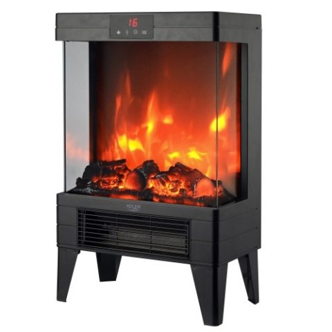 AD 7755 Kominek elektryczny led z pilotem | 3d efekt płomienia | 2 moce grzania 1000w/2000w | termostat