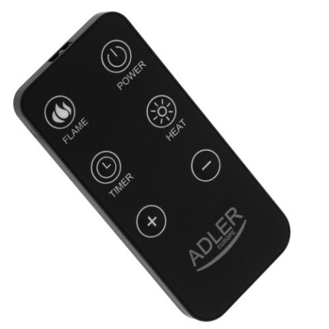 AD 7755 Kominek elektryczny led z pilotem | 3d efekt płomienia | 2 moce grzania 1000w/2000w | termostat