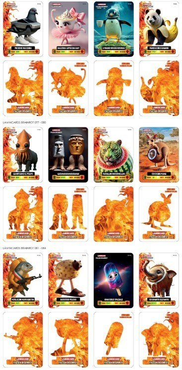 Brainrot karty saszetka display 24 sztuk Brainrot karty saszetka display 24 sztuk