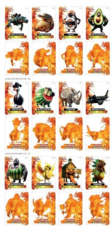 Brainrot karty saszetka display 24 sztuk Brainrot karty saszetka display 24 sztuk