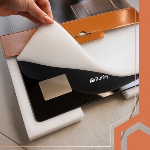 Waga łazienkowa LCD-analityczna czarna Ruhhy 20675