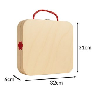 Skrzynka z narzędziami drewnianymi Kruzzel 26581