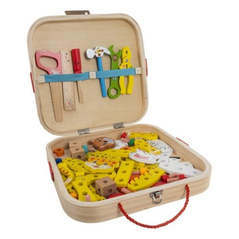 Skrzynka z narzędziami drewnianymi Kruzzel 26581