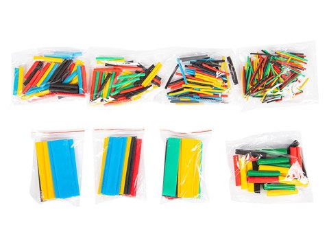 75-645# Zestaw rurek termokurczliwych 328szt