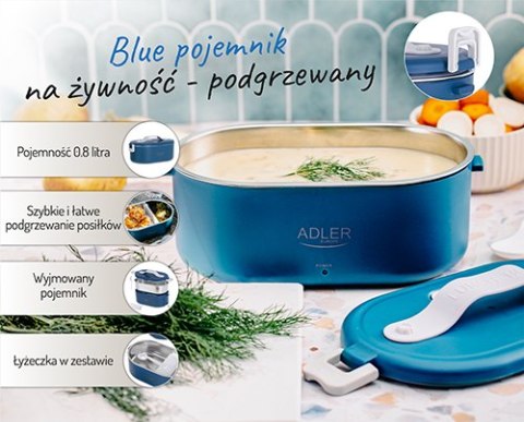 AD 4505 blue Pojemnik na żywność - podgrzewany - metalowy pojemnik