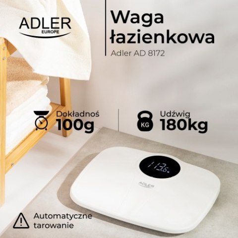 AD 8172 white Waga łazienkowa - 180kg AD 8172 white Waga łazienkowa - 180kg