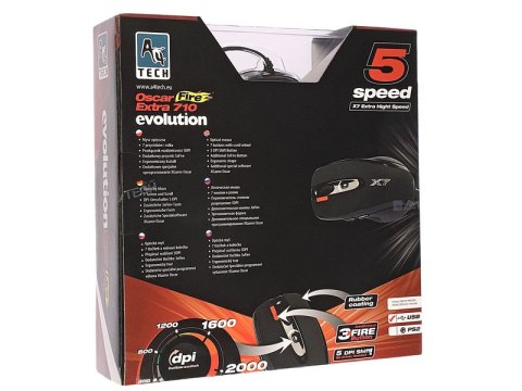 Mysz A4TECH XGame Opto Oscar X710BK Mysz A4TECH XGame Opto Oscar X710BK