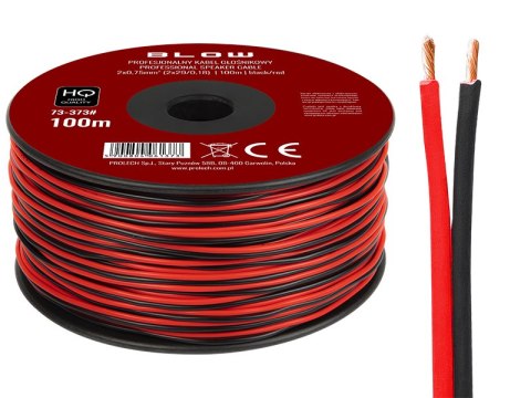 73-373# Przewód głośnikowy 2x0,75mm czarno-czerwony 73-373# Przewód głośnikowy 2x0,75mm czarno-czerwony