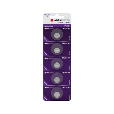 Bateria AgfaPhoto CR1220 5szt./blist. Bateria AgfaPhoto CR1220 5szt./blist.