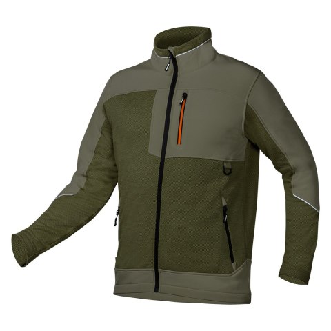 Bluza softshell OUTDOOR, zielona, rozmiar XXXL Bluza softshell OUTDOOR, zielona, rozmiar XXXL